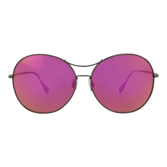 Maui Jim Womens Round/Oval Grey Grey Sunrise Fashion Designer Eyewear - Picture 1 of 4